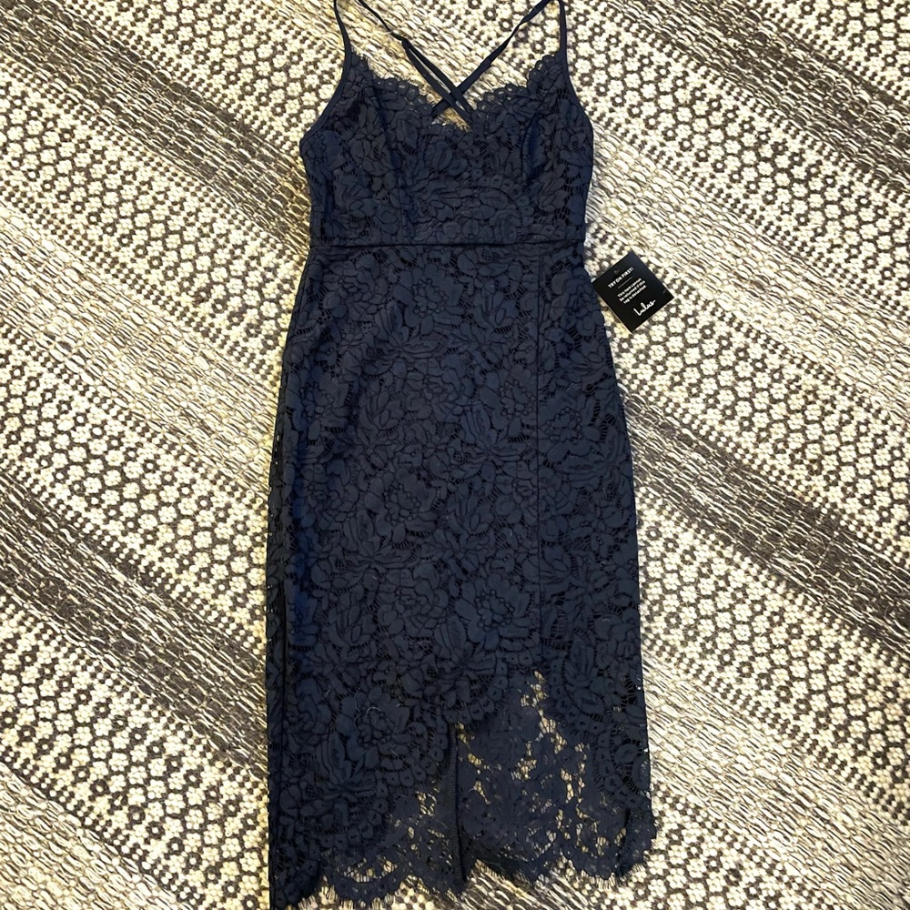 Navy blue lulus cocktail dress